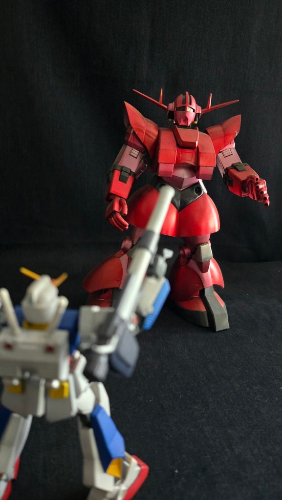 アムロ・レイ専用アレックスと対峙。If・V2作戦の最終局面でのワンシーン。他にもこういうの撮って見ようかな。