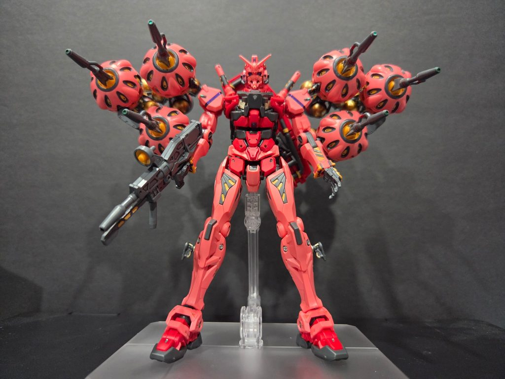 赤いガンダム　部分塗装