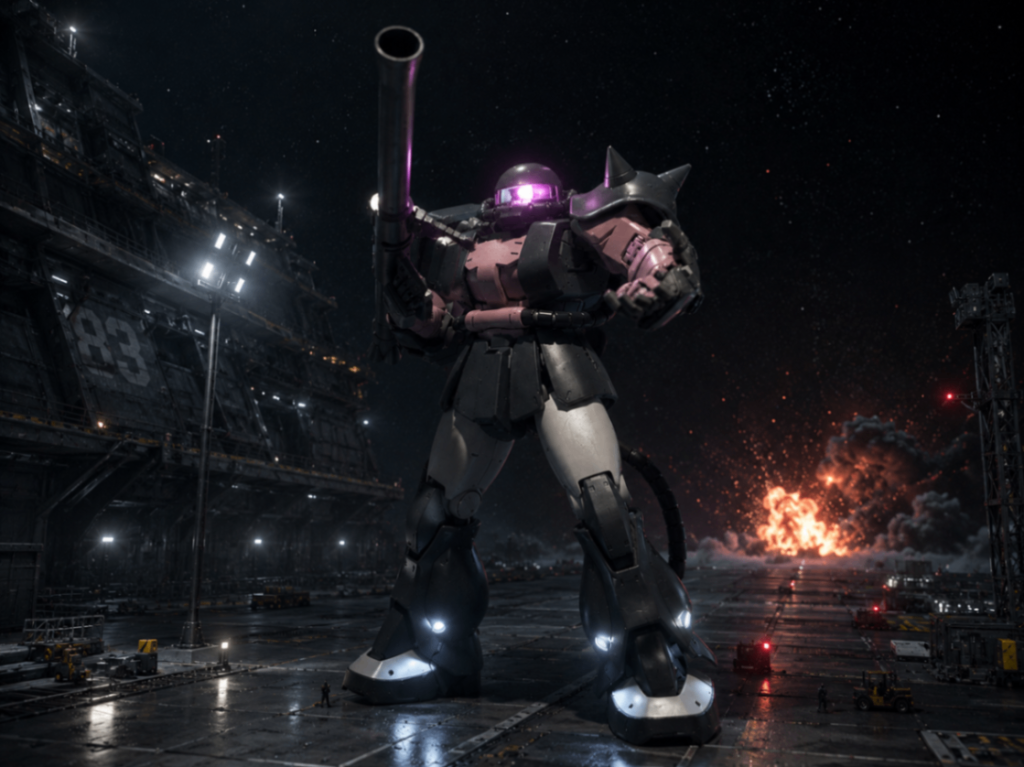 MG ザクⅡ黒い三連星仕様 LED組込み–6枚目/制作者：福田 義康