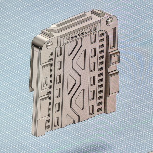 格納庫の渡り廊下や扉が欲しかったので、初3DCADです！今年の目標の1つである3Dプリンターにチャレンジしようと思います！（2枚目）