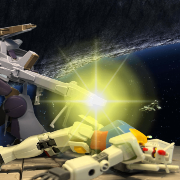 野獣戦士ガンダム　「いいよ！こいよ！（ビームを）胸にかけて胸に！」