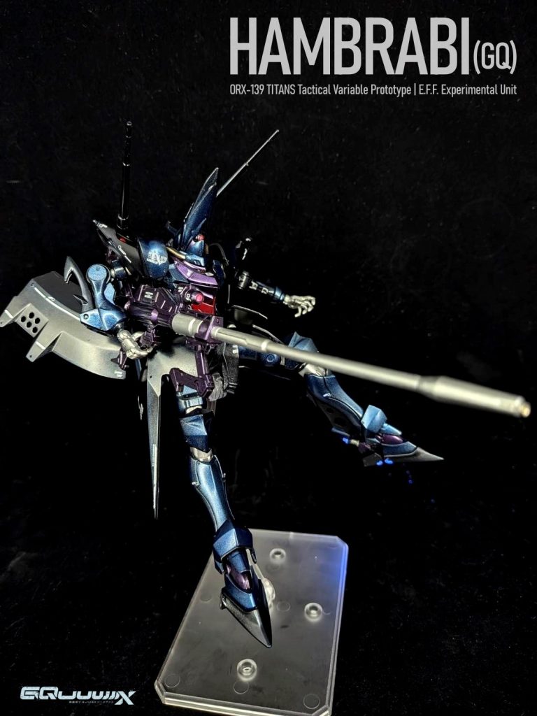 HG 1/144 ハンブラビ（GQ）　メタリック黒立ち塗装–8枚目/制作者：しうまい