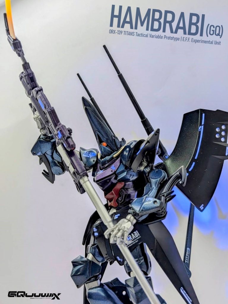 HG 1/144 ハンブラビ（GQ）　メタリック黒立ち塗装–9枚目/制作者：しうまい