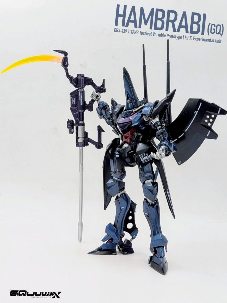 HG 1/144 ハンブラビ（GQ）　メタリック黒立ち塗装–7枚目/制作者：しうまい