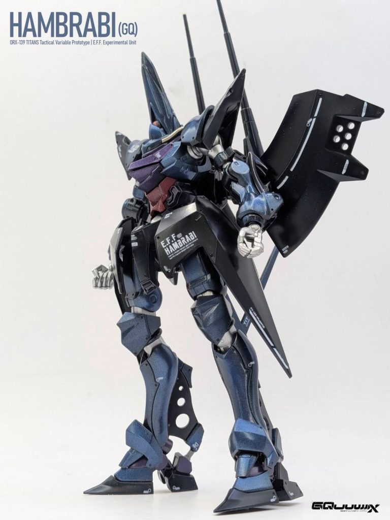 HG 1/144 ハンブラビ（GQ）　メタリック黒立ち塗装–6枚目/制作者：しうまい