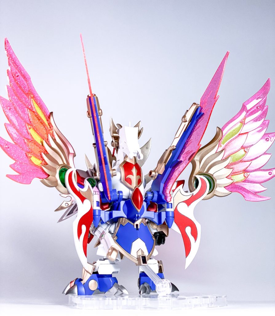 背面。赤はガイアノーツEXゴールドを下地に、これまたガイアノーツのプレミアムレッドを使用。しっかり高貴で鮮やかな赤になったかなぁと。