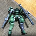 下半身です。脚部ジョイントはゴールドで部分塗装を施しました。ウェザリングがチッピ[…]
