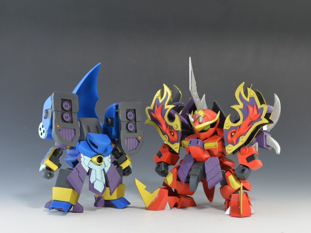 身長のバランス、並んだ時のスタイル合体した時の存在感初フルスクラッチでしたが思い通りにできました。