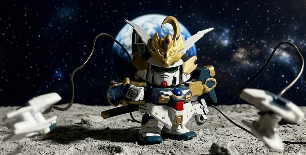 (gundam-kao3)設定にとらわれず自由な発想で作れるのがSDガンダムの魅力(zaku-kao6)そろそろリアル頭身に戻るかなぁ。次回もお楽しみに(gundam-kao7)