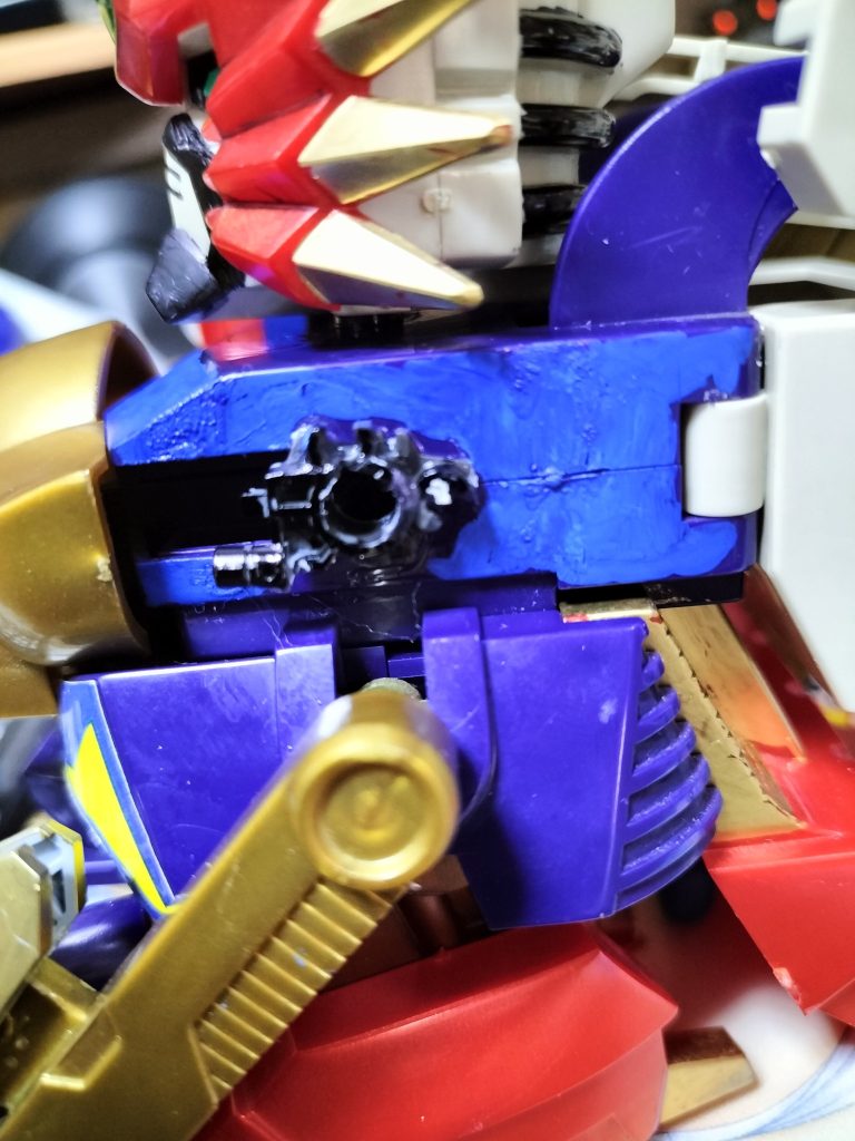 ポリキャップが劣化破損していた為MGのガンダムフレームの余剰パーツを接着塗装