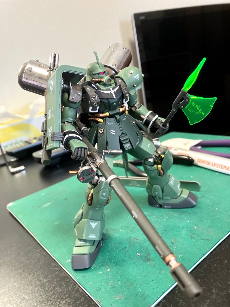 以上、ギラズール ギルボアサント機でした🫡やっぱりジオン系統ザクの系譜を感じるモビルスーツは作っていて楽しい🥳