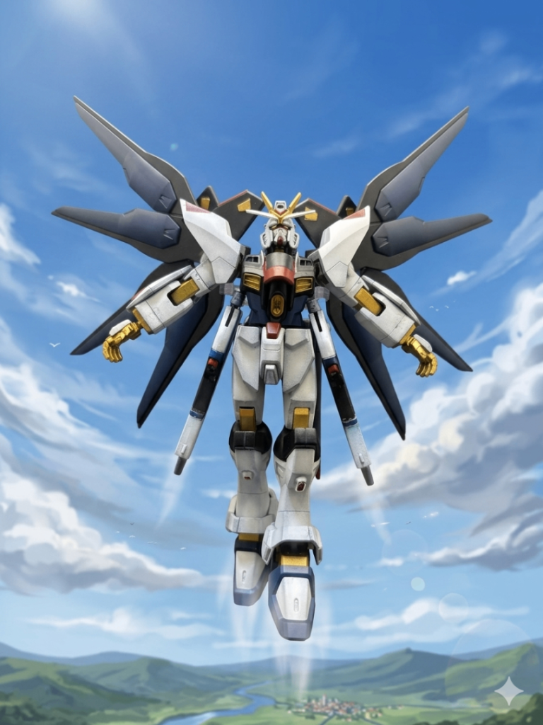 ガンプラは自由だ‼️という意味合いも込めてこのストライクフリーダムを感謝の日に投稿することを決めました(gundam-kao6)これからもGANSTAがみんなの憩いの場でありますように(gundam-kao8)✨改めまして…GANSTAさんいつもありがとうございます‼️今回も最後までご覧いただきありがとうございました！