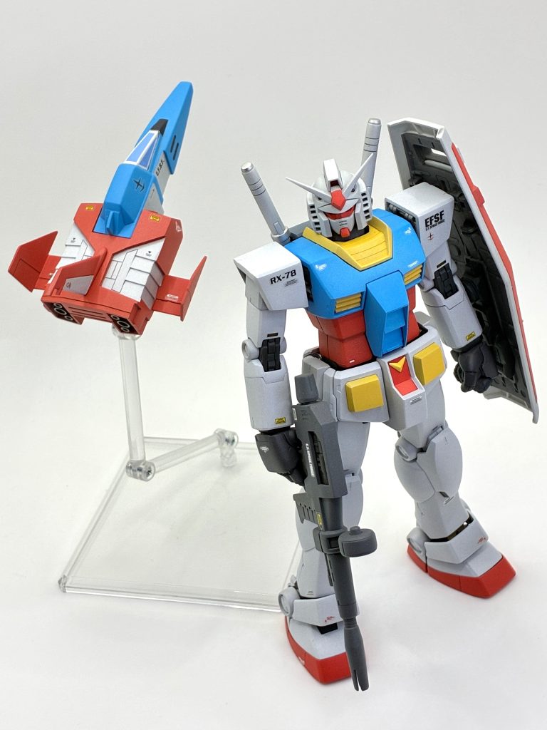 旧キットGアーマー付属のコアファイターと一緒に。