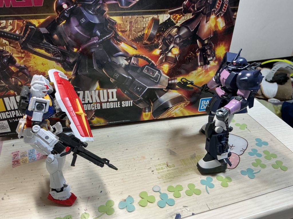 最後に万博ガンダムと対戦！
