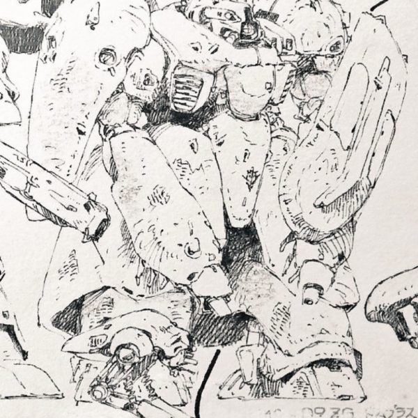 両肩ショルダーの造形追加を画像と睨めっこしながら制作〜内容は以下3点・なんかよく分からないセンサーみたいな部分を追加造形・右肩のスパイクシールドのマウントジョイント追加・左肩ショルダーの造形追加&nbsp;&nbsp;（4枚目）