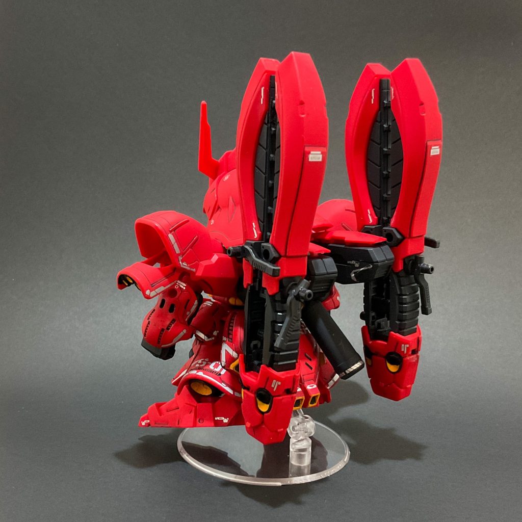 　せっかく頑張って作ったんだから誰かに見てもらいたくて（リアルガンプラ友無し）ちょっと前に見つけてROMってたガンスタに投稿してみました。往年のパソコン通信全盛期以来のネットワークコミュニティへの参加です。ありがたいことにいいねをいただけるのが楽しくなって、そこから作品をポンポンポンと投稿・・・できていませんが、自分のペースで現在も投稿を続けさせていただいています。