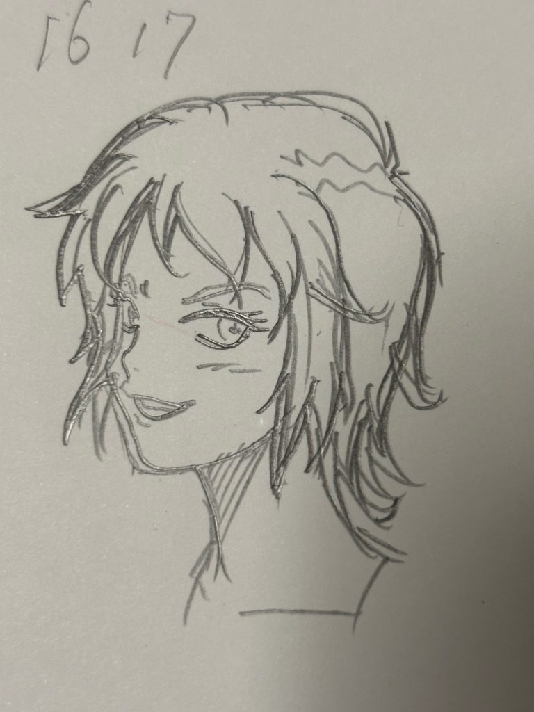 ボーナストラック気分でトゥリス・ムラサメ少尉はこんな感じかなと落書きしてみましたw