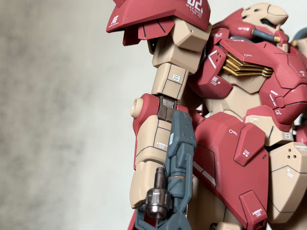 HGUC 1/144 メッサーF01型 *部分塗装 +改造–5枚目/制作者：Mreh