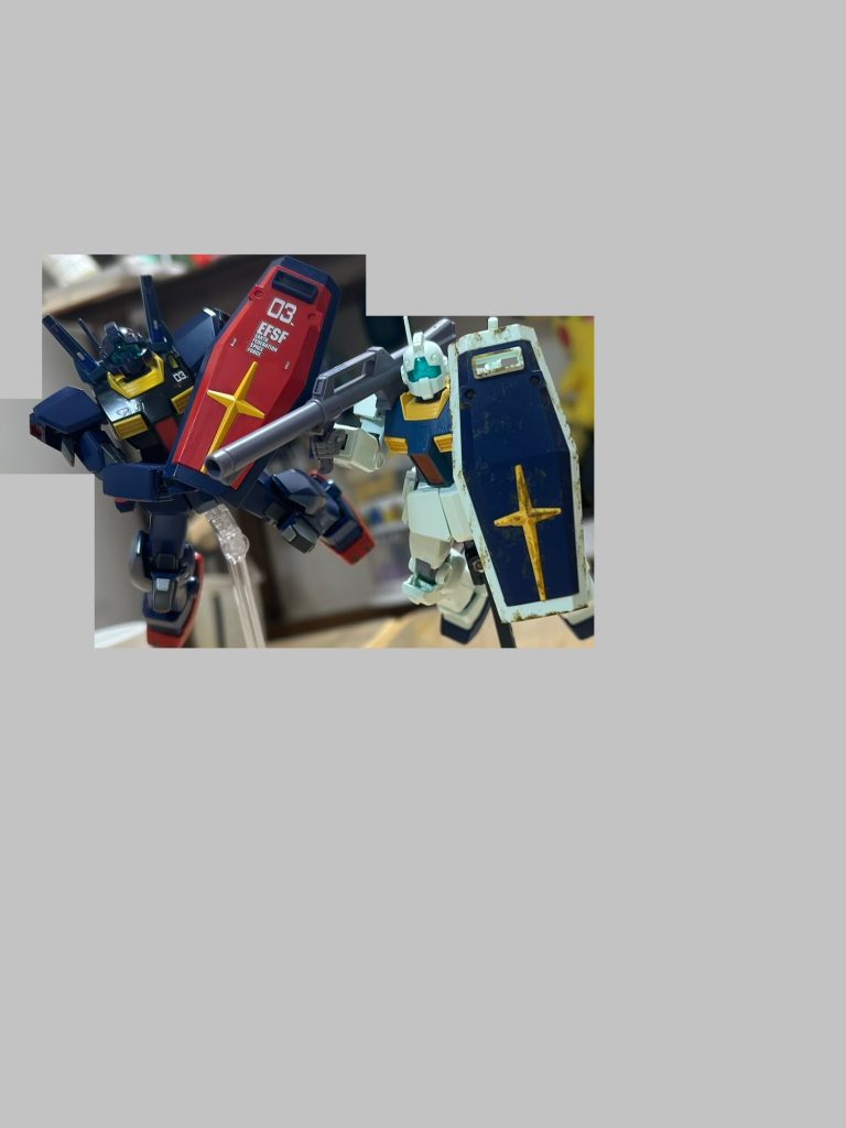 父の作ったジムIIIと自分の作ったジムII