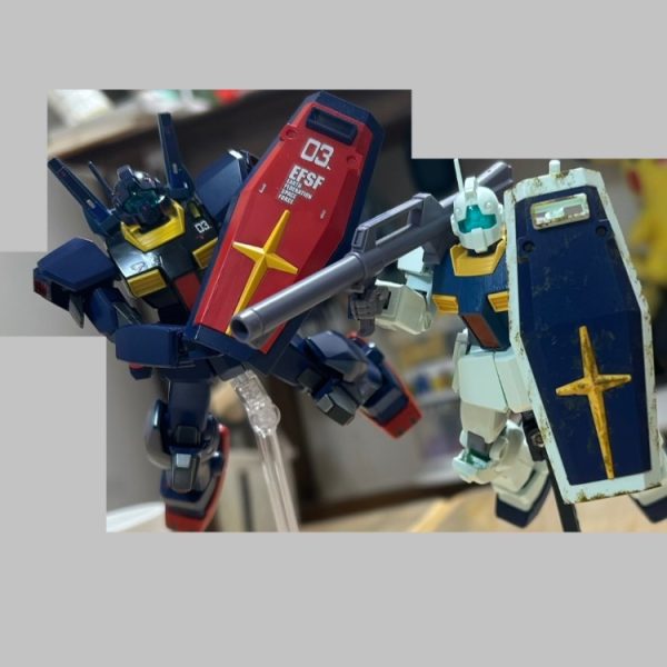 父の作ったジムIIIと自分の作ったジムII