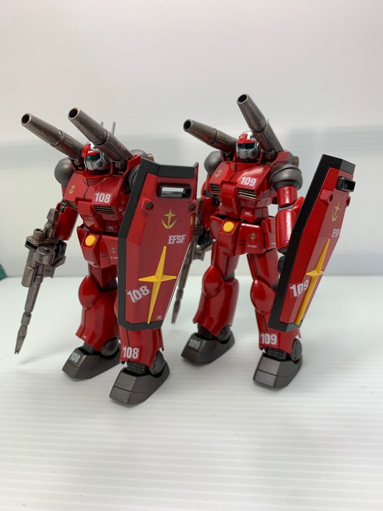 カイ機とハヤト機を並べました。