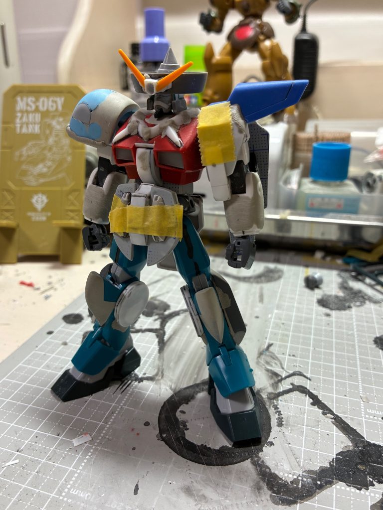 目処が立ったとはいえ立体化がほとんどないテキーラガンダム。流用したパーツ全てに手を加えて、それらしい形にするのは難しいものでしたが…大変楽しいものでした( ´꒳` )