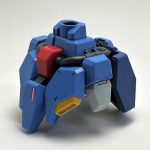 腰部と武器・シールドをパチ組み、マーカーでスミ入れ。武装類はジェガン系共通のやつ[…]