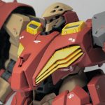 水転写デカール貼りました。頭部はF型よりずいぶん小型化しましたが、頭部コクピット[…]