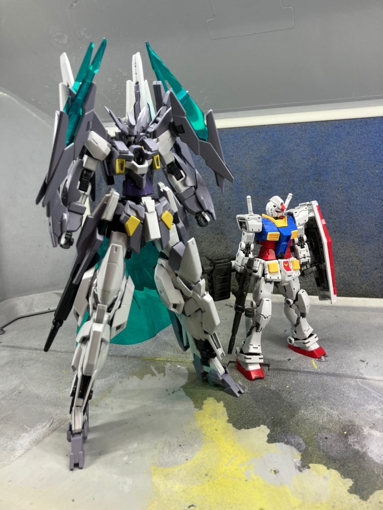 ちなみ大きく差は、RGガンダムと比べるとこれくらいの差がありますいやぁ〜、マジでデカく作り過ぎたな今回…&nbsp;