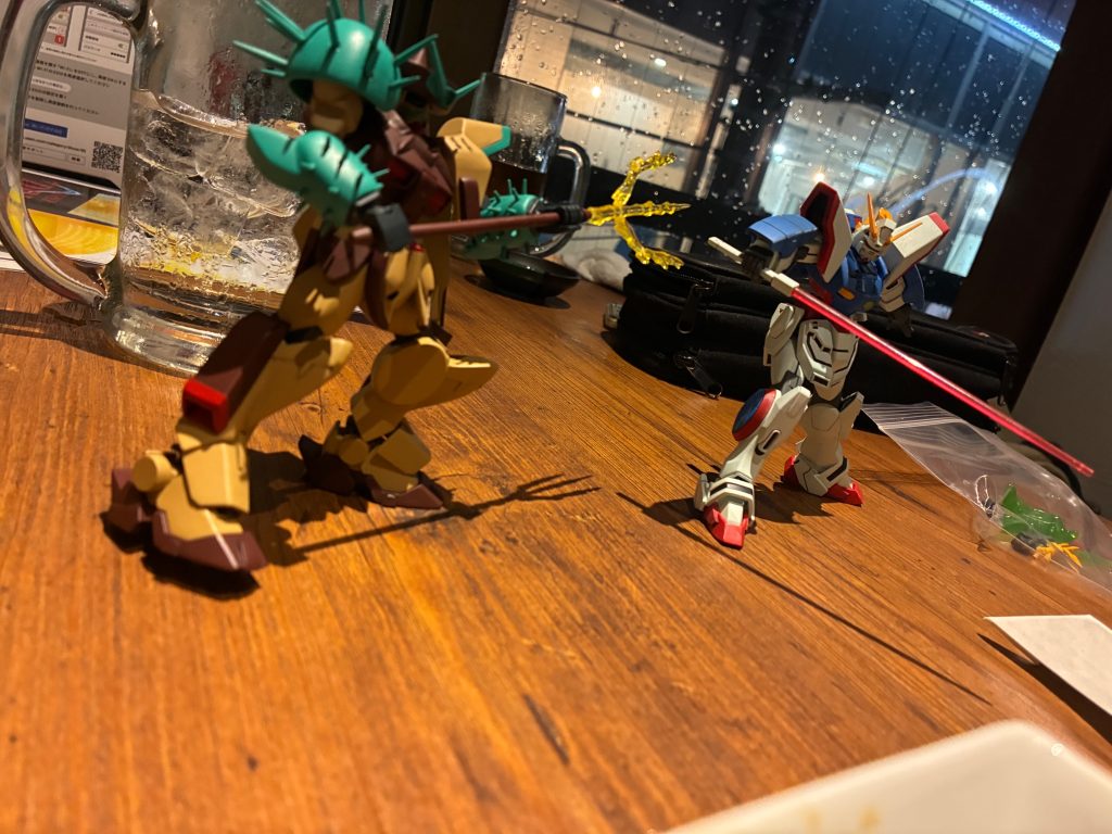 そして果たせた盟友との約束！互いにGガン系を作り7年振りに語らおうと誓ったあの日から半年弱…目的を果たせてこその完成の日の目を見る。人間締切があってこそ動くものですね(震え声)
