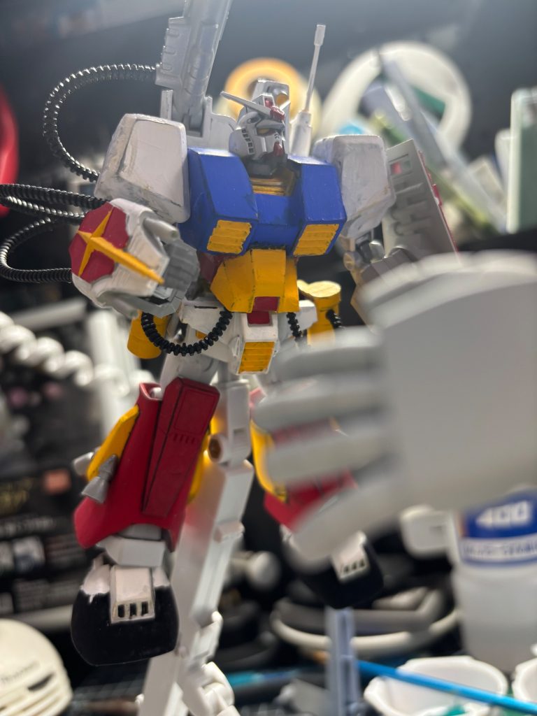 こちらもアクリルガッシュ筆塗り