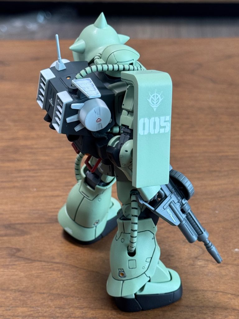 動力パイプはグフのヒートロットを使いました。