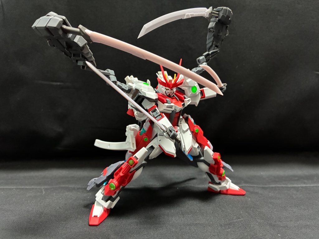 肩のサブアームは可動域を拡張背面に装備してある大型太刀を握ることができるようになっています&nbsp;可動域が拡張されたので大きなアクションもできるようになりました