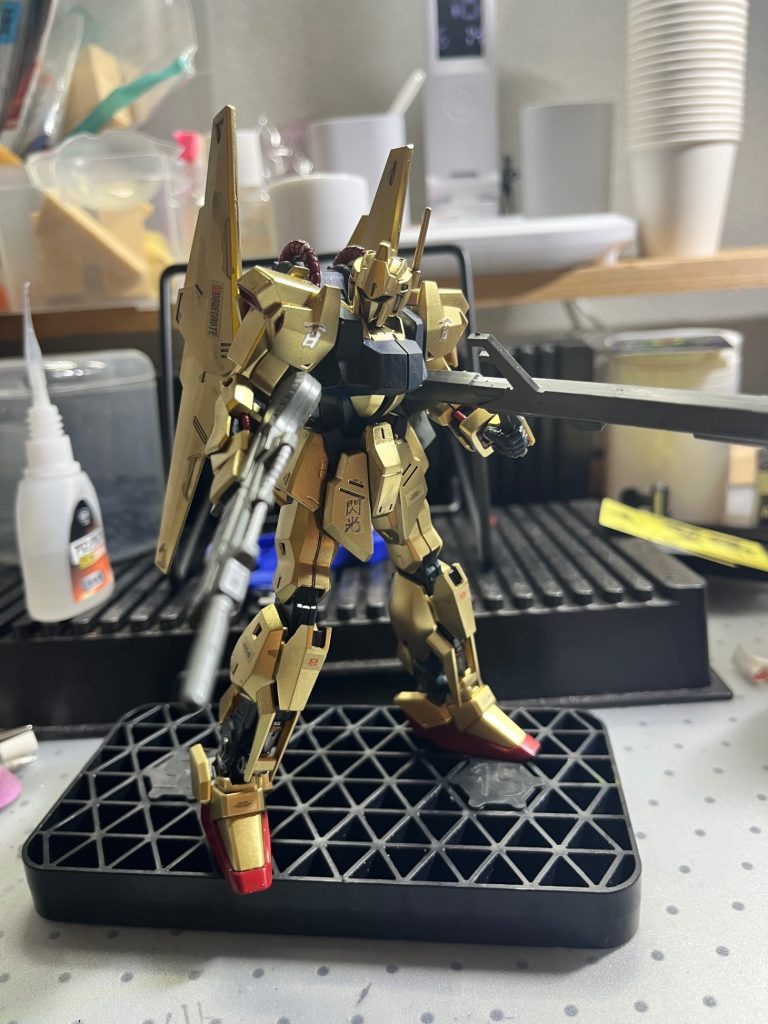 リバイブ版　百式　メッキ調塗装