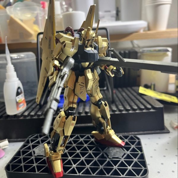 リバイブ版　百式　メッキ調塗装