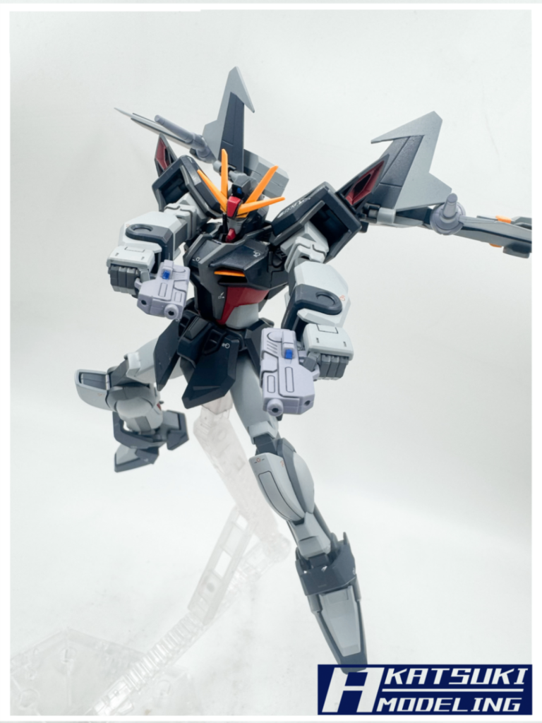 HG 1/144 GAT-X105E ストライクノワールガンダム–3枚目/制作者：アカツキモデリング
