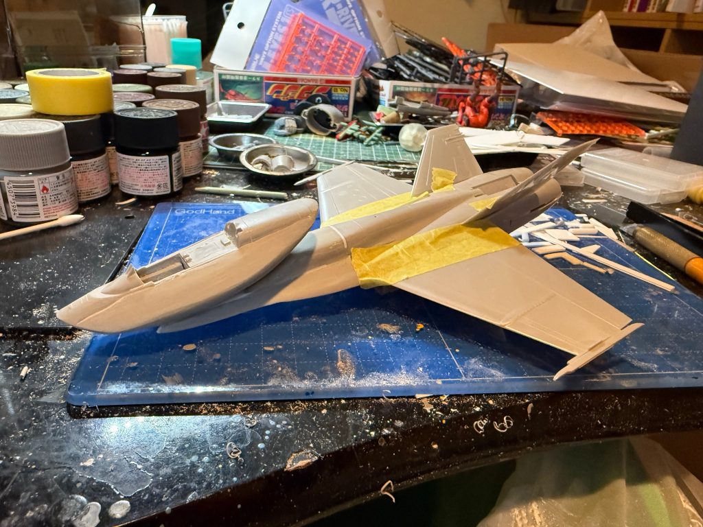 機首にコクピット載っけてみました．