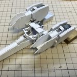 胴進捗。Aパーツコクピットブロックを製作。Gコアのカバーはもちろんテール・スタビ[…]