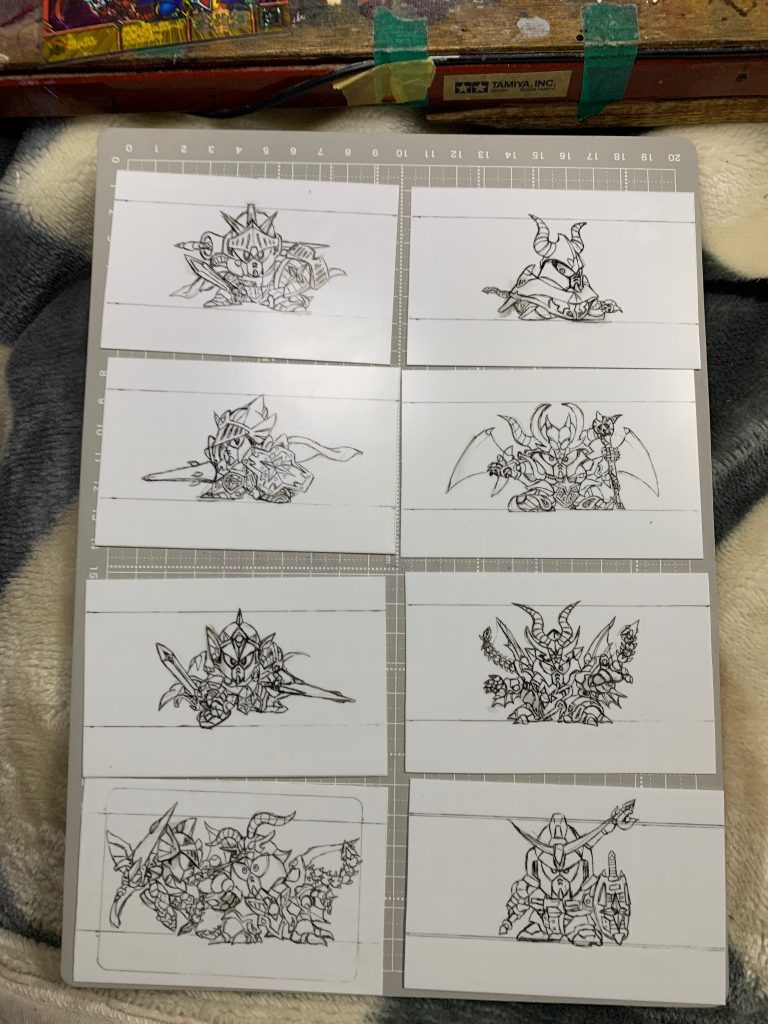 半立体カードダスの下絵