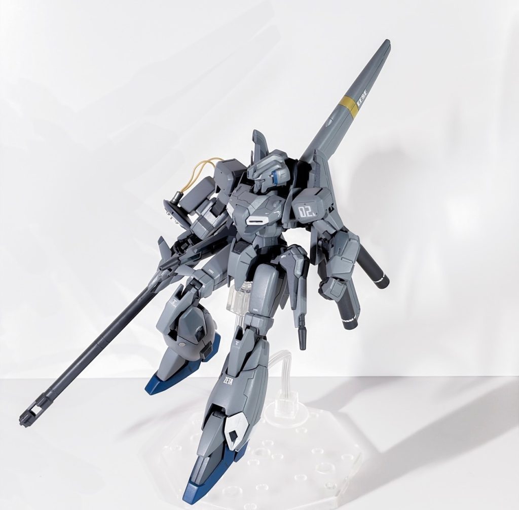 ディスクレドームの所にはどういう意図で付いてるのか全くわからないけどエネルギーケーブルっぽいリード線を付けてみました。GQリックドムから拝借。レドームから伸びてレドームに接続されてるというよくわからん感じですが気にしないでください。やっぱりセンチネルは最高ですね、EX-Sのhgも再販待っていますご覧いただきありがとうございました