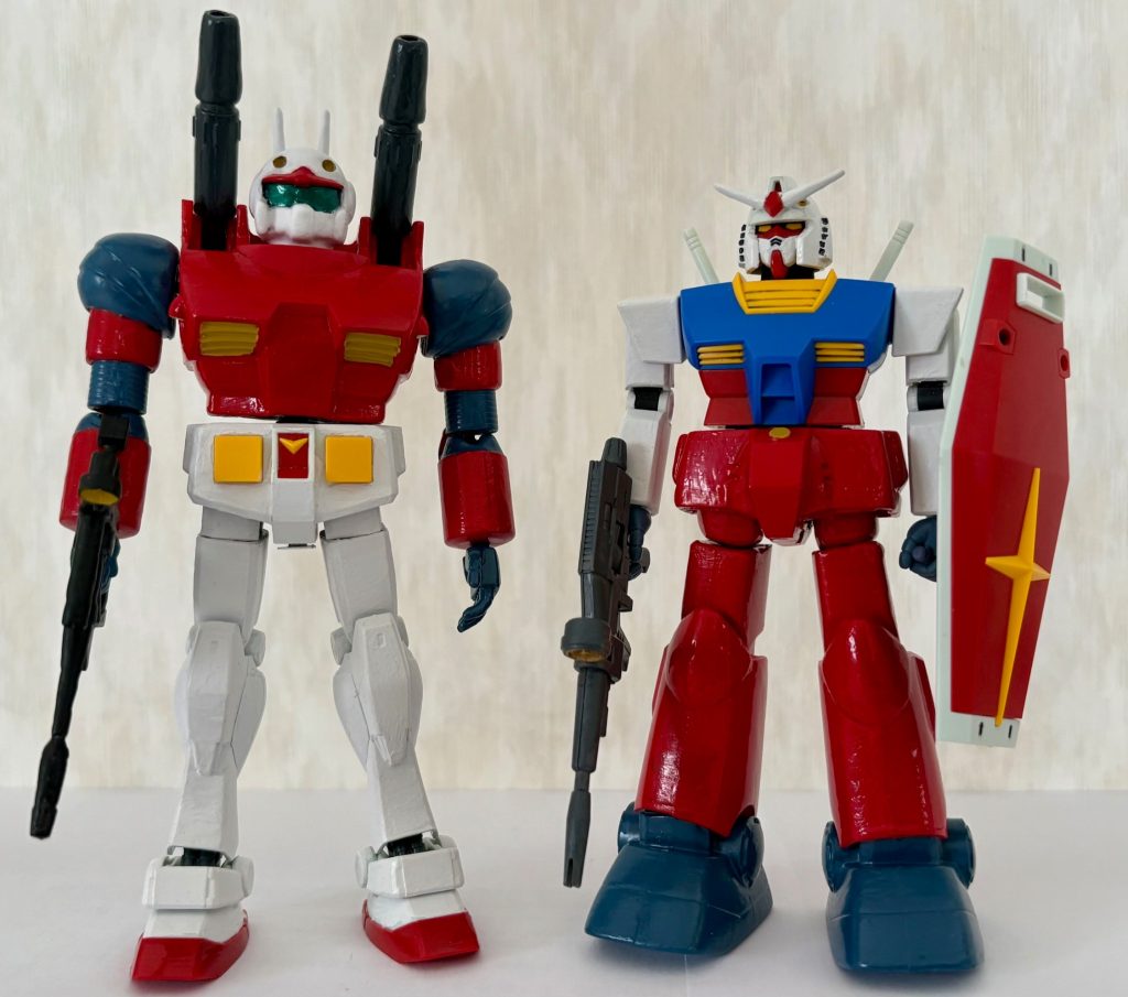 旧キットガンキャノンとリバイバル版ガンダムで合体遊びができるようにしたのもいい思い出でした。