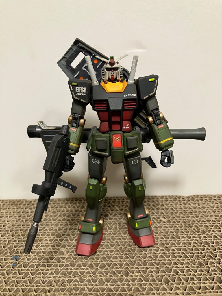 それでは、回っていきましょう。実はHGUCのガンダム　初めて作りました。HGは，コアファイターが入ってる、絶版のやつ以来です。