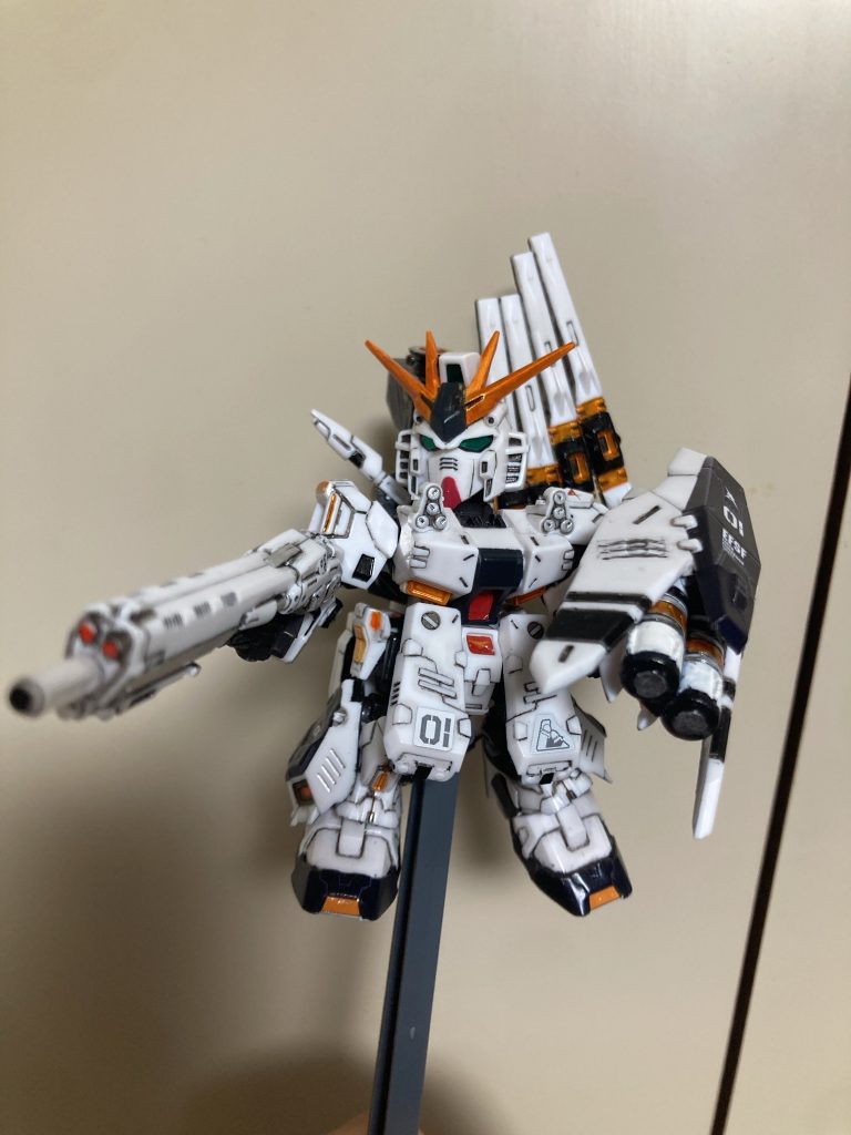 1番最初にモビリティジョイントを部分塗り、墨入れしたキット、低レベルです。最初はこれでめっちゃ満足しちゃってましたが、修正して細かく仕上げたいと思ってます。