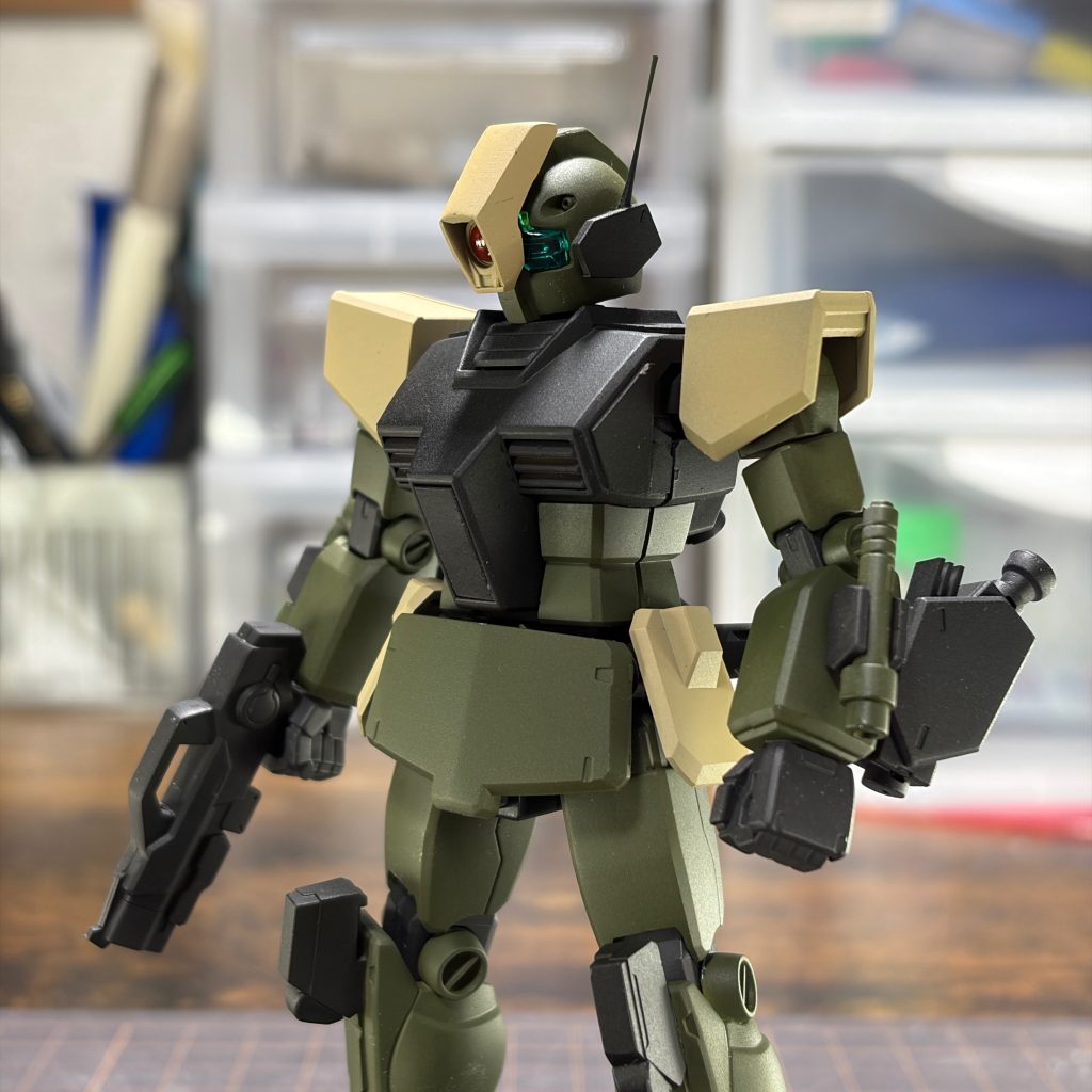 フェイスガード(タクティカルバイザー)は自作しています😊ワンポイントでセンサー部にオレンジを使用。