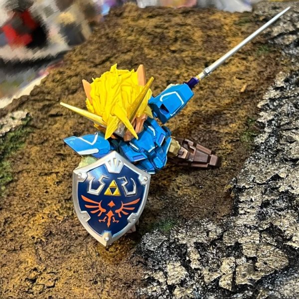 ガンダムエクシアが『ゼルダの伝説』に登場する勇者のコスプレをしています Zelda Gundam SDEX
