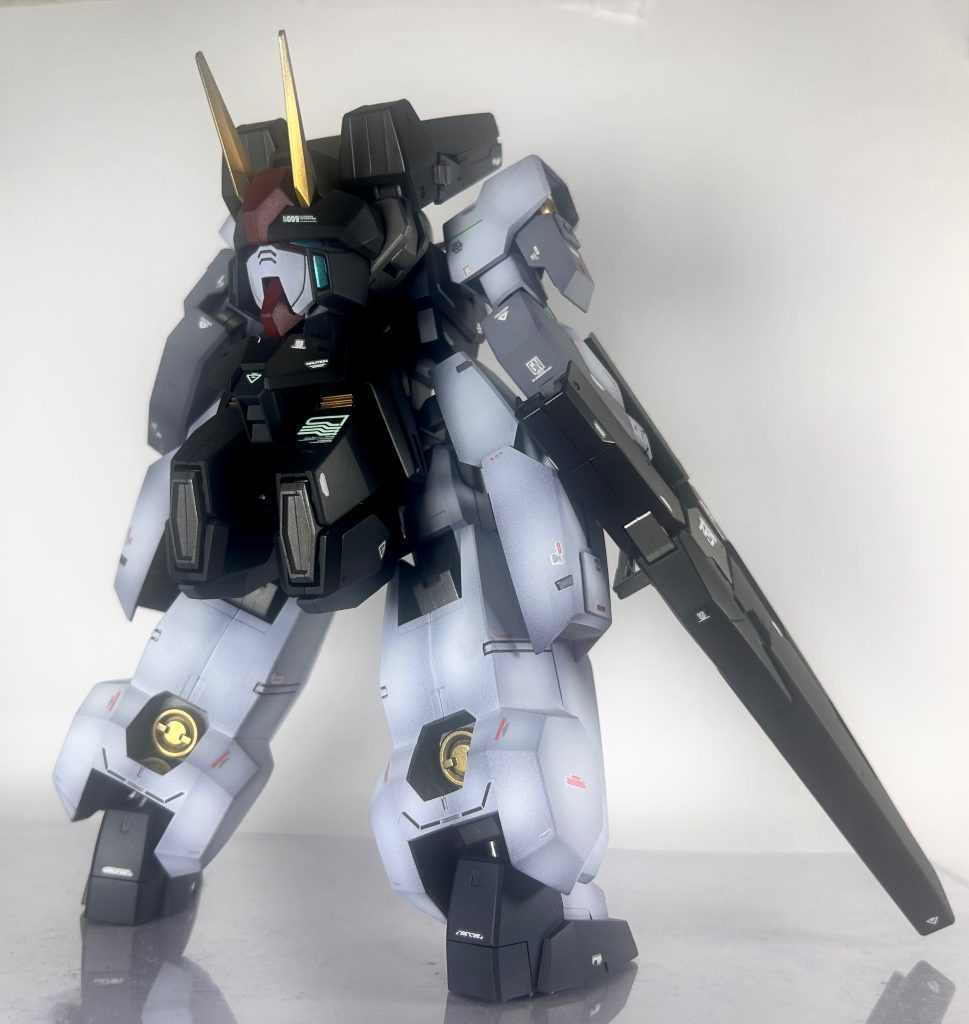 バックショット武装兼機体でもある背負いものがカッチョいい‼️関節保持力が心配でしたが問題ありませんでした✨