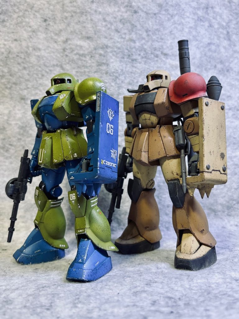 過去作の陸戦型旧ザクと📷