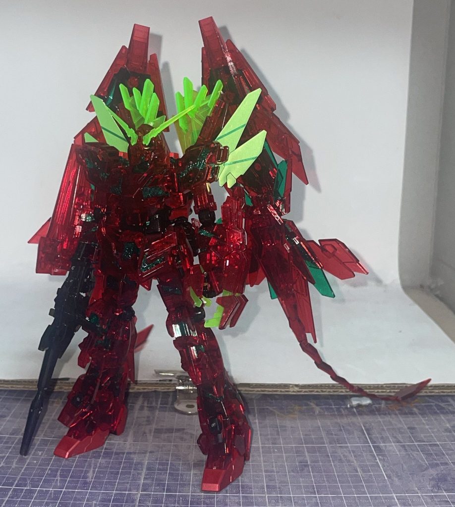RX-0ff／福岡ユニコーン［クリアカラー・ガンダムベース限定品］【パルスアレンジ・オブ・リアルカラーモデル】–2枚目/制作者：【電幻龍メンバーズ】ドラグーンの開発部