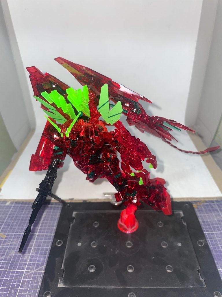 RX-0ff／福岡ユニコーン［クリアカラー・ガンダムベース限定品］【パルスアレンジ・オブ・リアルカラーモデル】–6枚目/制作者：【電幻龍メンバーズ】ドラグーンの開発部