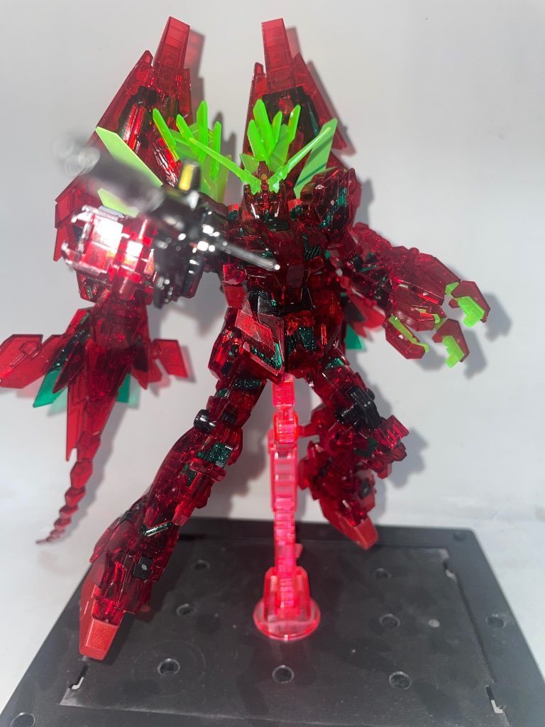 RX-0ff／福岡ユニコーン［クリアカラー・ガンダムベース限定品］【パルスアレンジ・オブ・リアルカラーモデル】–4枚目/制作者：【電幻龍メンバーズ】ドラグーンの開発部